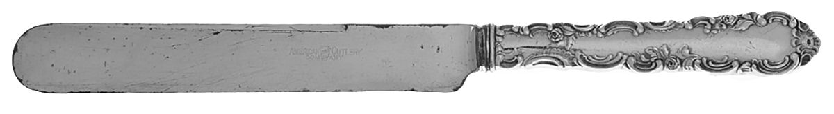 Junior Rococo (Sterling, 1896) Blunt Hollow Knife by Wendell-1