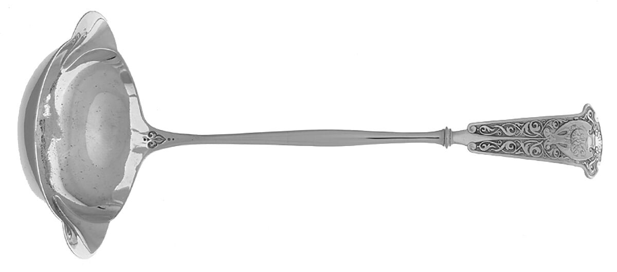 Arabesque (Sterling, 1870, No Monograms) Punch Ladle Solid Piece by John R Wendt-1