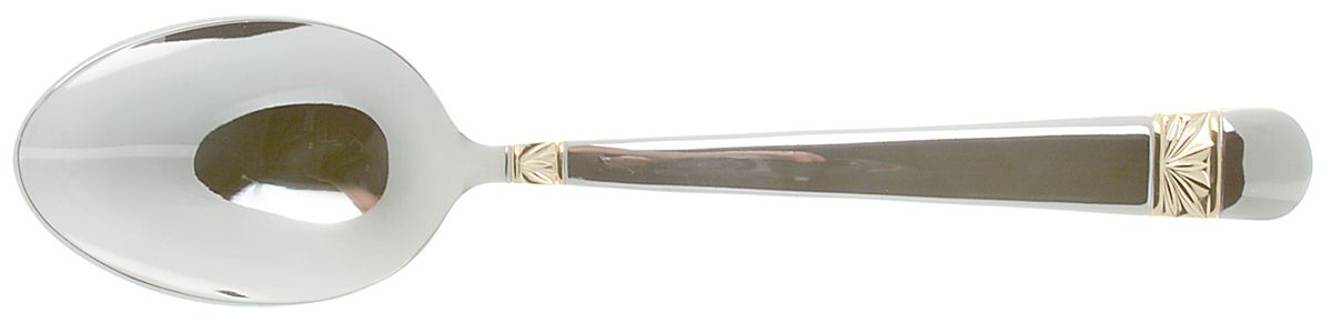 Wicklow Gold (Stainless, Gold Acct) Tablespoon (Serving Spoon) by Waterford-1