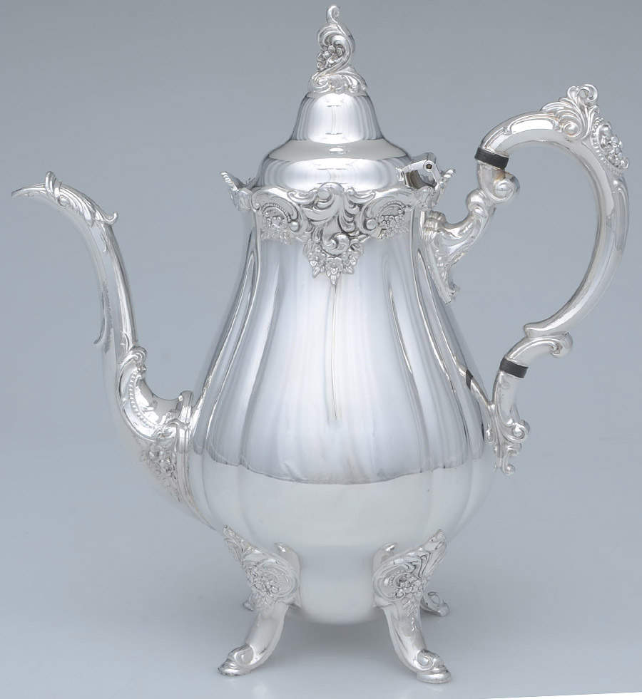 Baroque (Silverplate, Hollowware, Older) Silverplate Coffee Pot by Wallace Silver-1