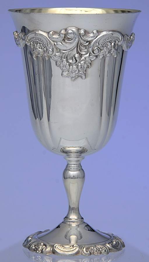 Baroque (Silverplate, Hollowware, Older) Water Goblet by Wallace Silver-1