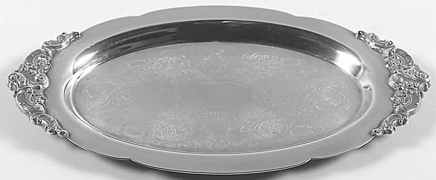 Baroque (Silverplate, Hollowware, Older) Silverplate Cordial Tray by Wallace Silver-1