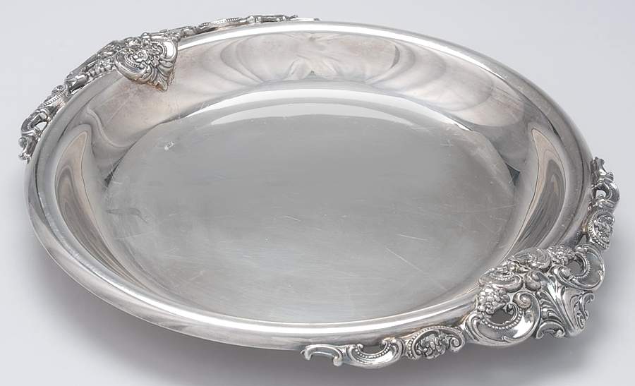 Baroque (Silverplate, Hollowware, Older) 15" Silverplate Buffet Dish/Tray by Wallace Silver-1