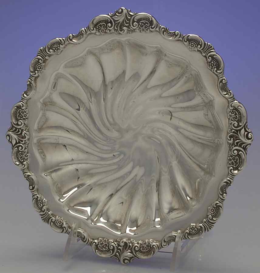 Baroque (Silverplate, Hollowware, Older) Large Silverplate Bon Bon Bowl by Wallace Silver-1