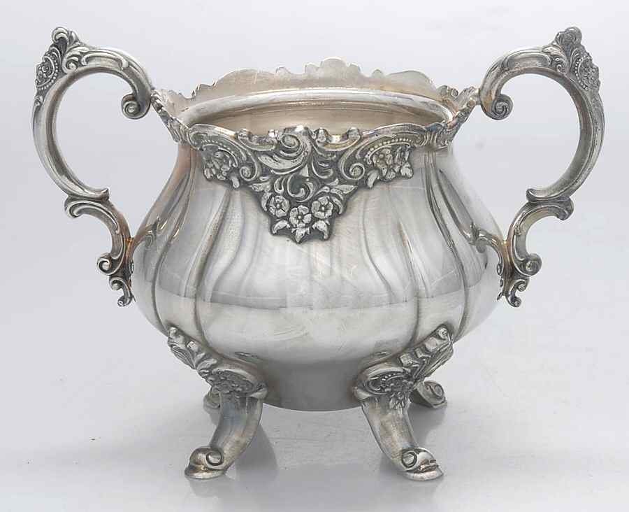 Baroque (Silverplate, Hollowware, Older) Sugar Bowl No Lid by Wallace Silver-1