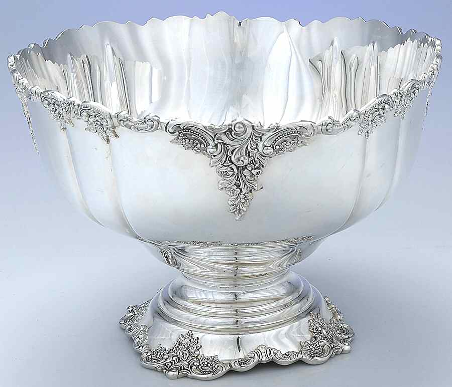 Baroque (Silverplate, Hollowware, Older) Punch Bowl by Wallace Silver-1