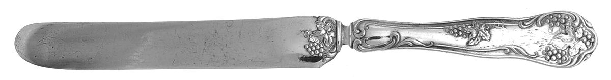 Grape (Silverplate, 1910) Youth Knife, Solid Piece by W Silver Plate-1