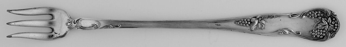 Grape (Silverplate, 1910) Cocktail/Seafood Fork by W Silver Plate-1