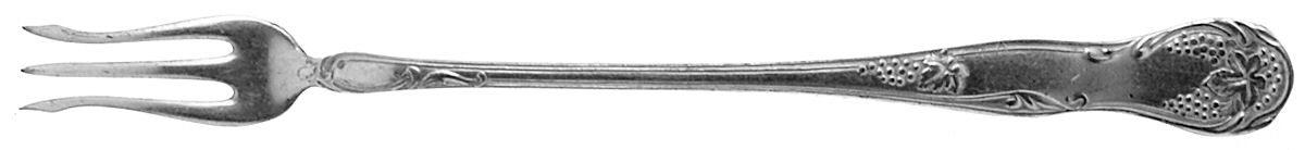 Grape (Silverplate, 1910) Long Handle Pickle/Olive Fork by W Silver Plate-1