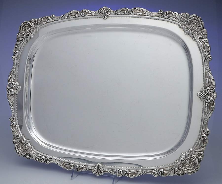 Christopher Wren (Silverplate, Hollowware) Medium Silverplate Waiter Tray by Wallace Silver-1