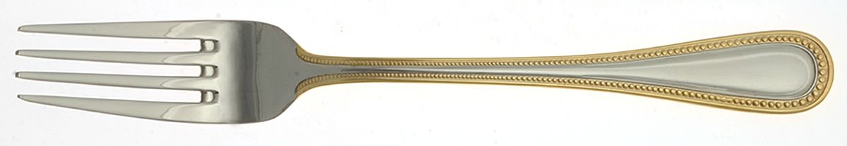 Gold Royal Bead (Stainless) Fork by Wallace Silver-1