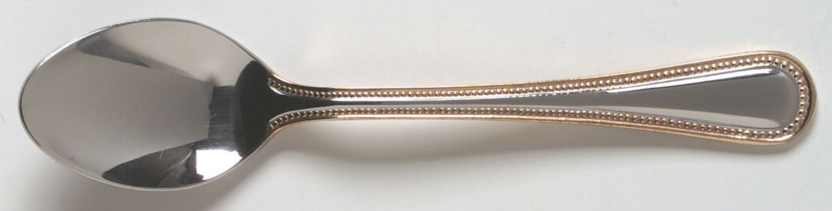 Gold Royal Bead (Stainless) Teaspoon by Wallace Silver-1
