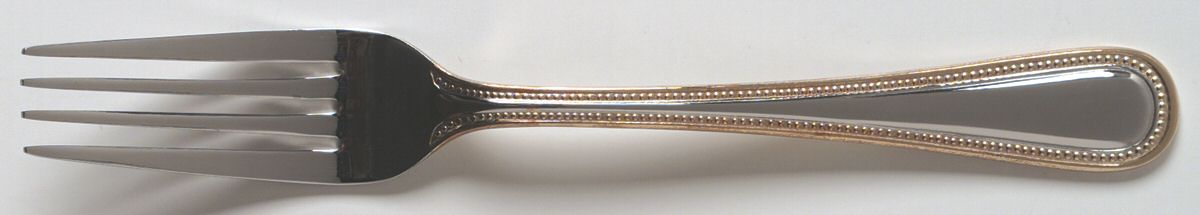 Gold Royal Bead (Stainless) Fork by Wallace Silver-1