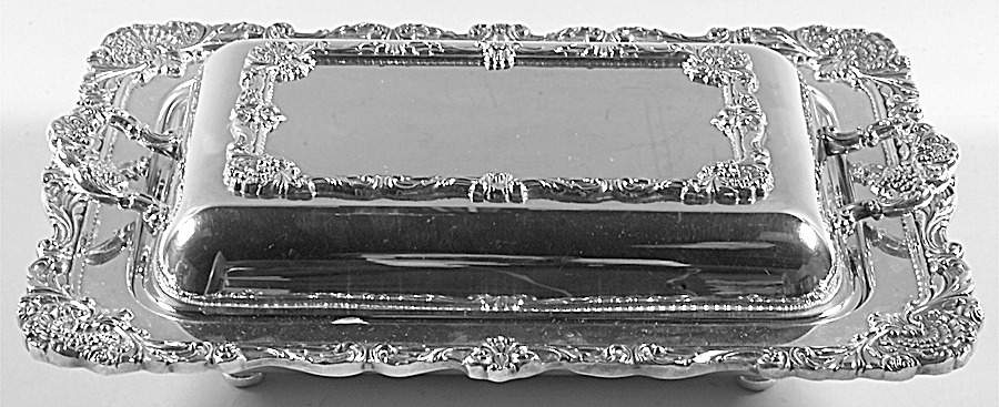 Sir Christopher (Silverplate, Hollowware) Rectangular Covered Vegetable by Wallace Silver-1