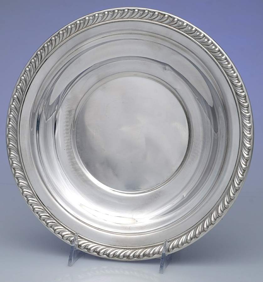 Halifax (Sterling, Hollowware) 10" Sandwich Plate by Wallace Silver-1