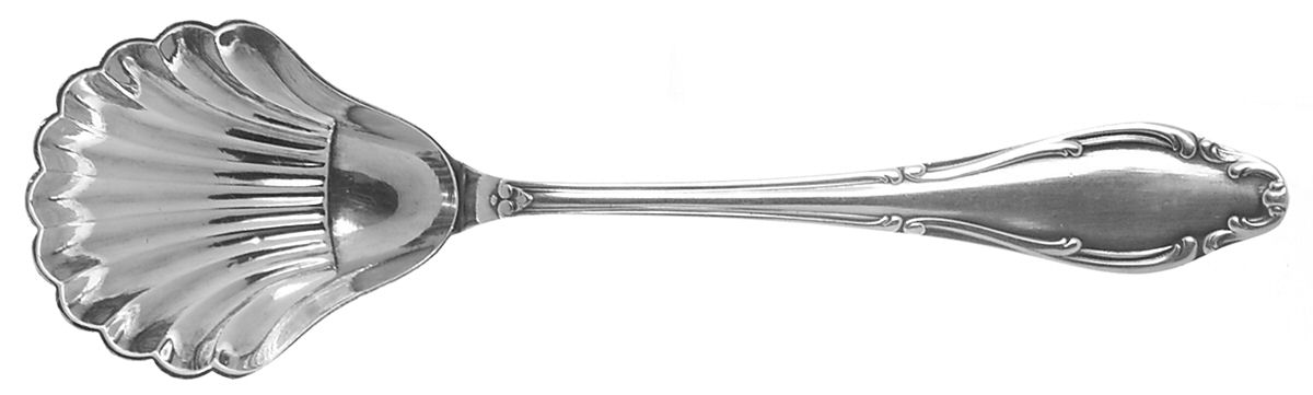 WLN4 (Silverplate) Sugar Shell Spoon by Wellner (Germany)-1