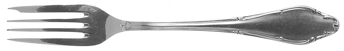 WLN4 (Silverplate) Individual Solid Fish Fork by Wellner (Germany)-1