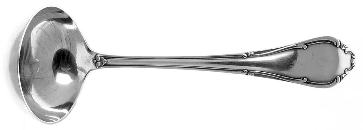 WLN4 (Silverplate) Solid Gravy Ladle by Wellner (Germany)-1