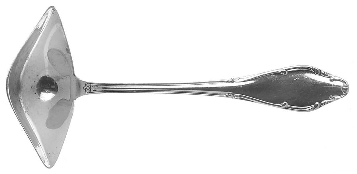 WLN4 (Silverplate) 2 Spout Gravy Ladle-Solid Piece by Wellner (Germany)-1