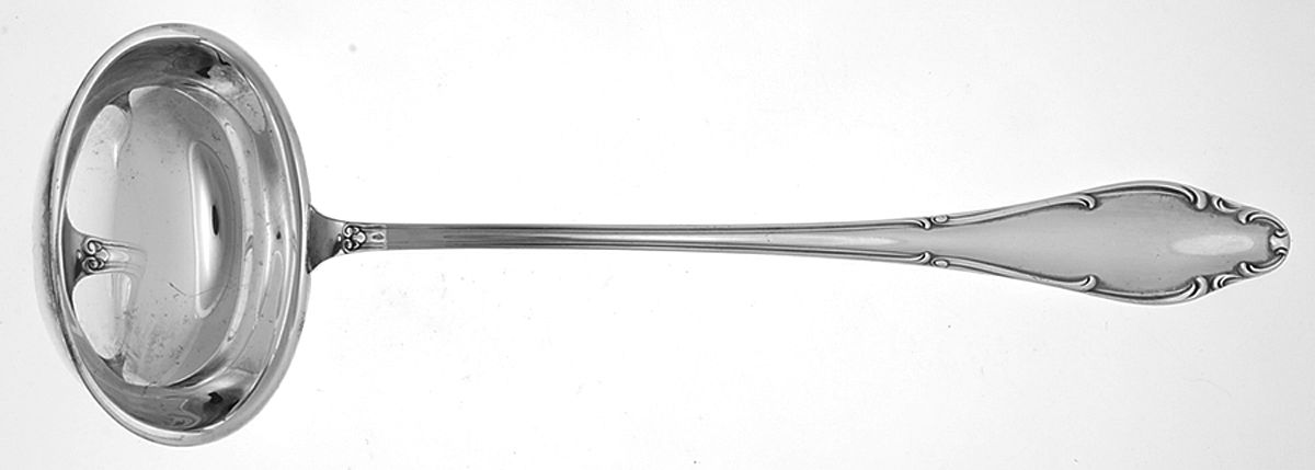 WLN4 (Silverplate) Solid Soup Ladle by Wellner (Germany)-1