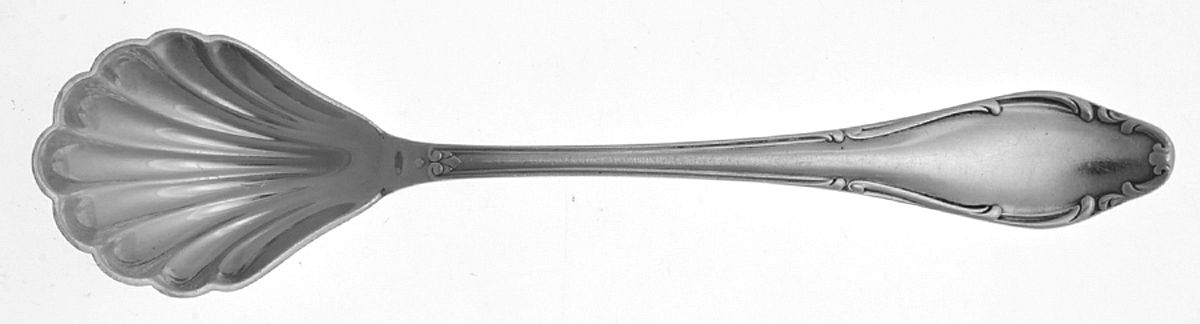 WLN4 (Silverplate) Sugar Shell Spoon by Wellner (Germany)-1