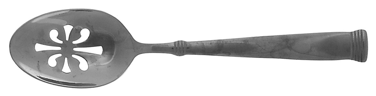 Napoli (Stainless) Pierced Tablespoon (Serving Spoon) by Wallace Silver-1