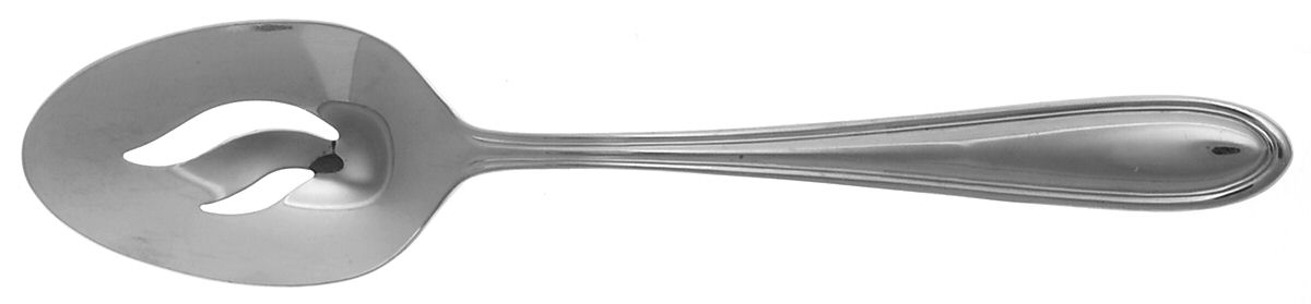 Modern Thread (Stainless) Pierced Tablespoon (Serving Spoon) by Wallace Silver-1