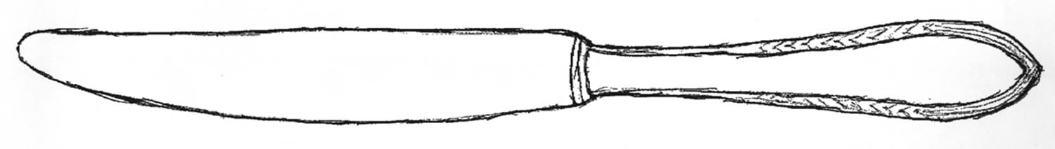 WLN8 (SILVERPLATE) Modern Hollow Knife by Wellner (Germany)-1