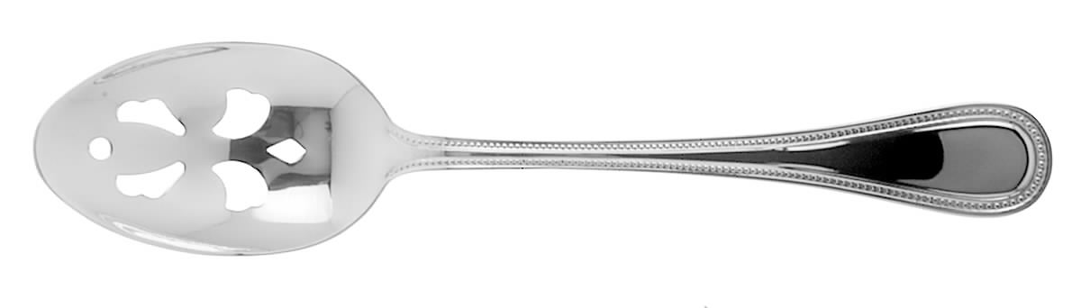 Continental Bead (Stainless) Pierced Tablespoon (Serving Spoon) by Wallace Silver-1