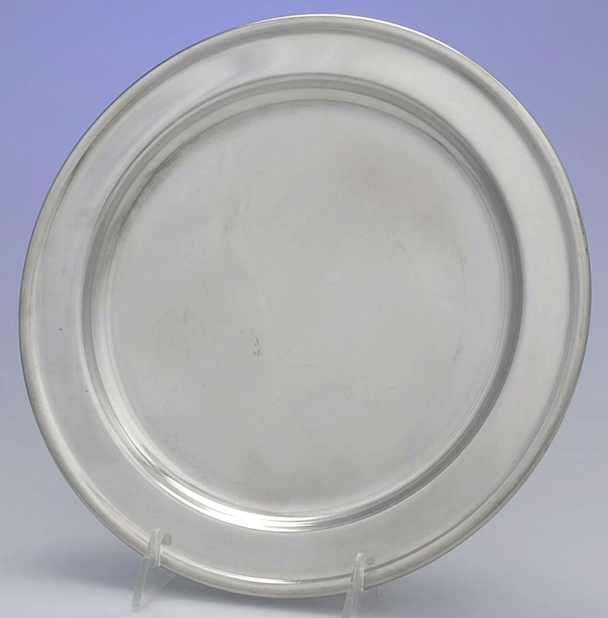 WOP1 (PEWTER, HOLLOWWARE) Dinner Plate by Woodbury Pewterers-1