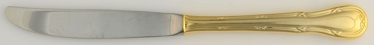 Golden Ribbon (Gold Electroplate) Modern Hollow Knife by Wesley Forge-1