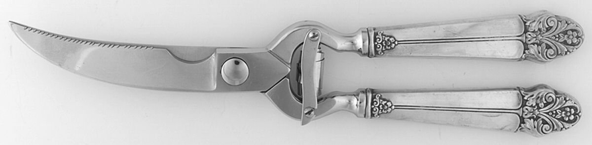 WOX1 (Sterling) Poultry Shears with Stainless Blades by Wolfenden Silver Co-1