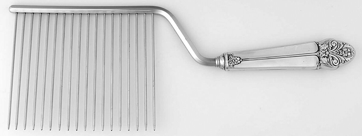 WOX1 (Sterling) Cake Breaker with Silverplate Prongs by Wolfenden Silver Co-1