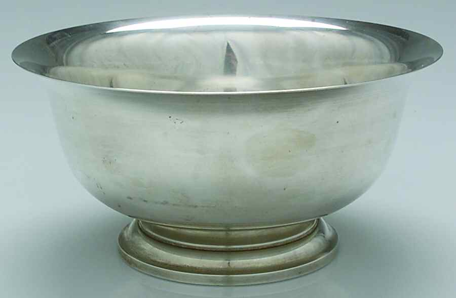 Paul Revere Bowls (Sterling, Hollowware) 8" Paul Revere Sterling Bowl by Worden-Munnis Co.Inc-1