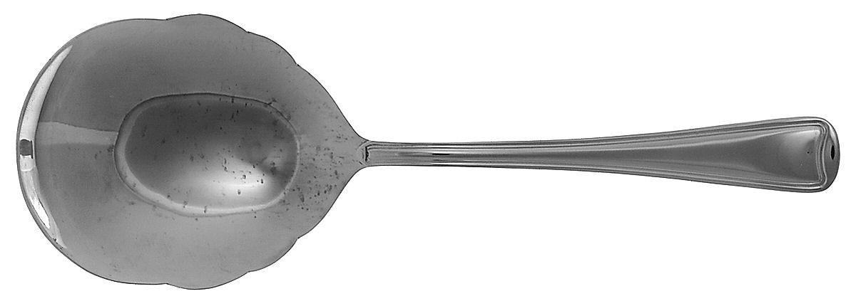 Monroe (Stainless) Solid Shell Casserole Spoon by Wallace Silver-1