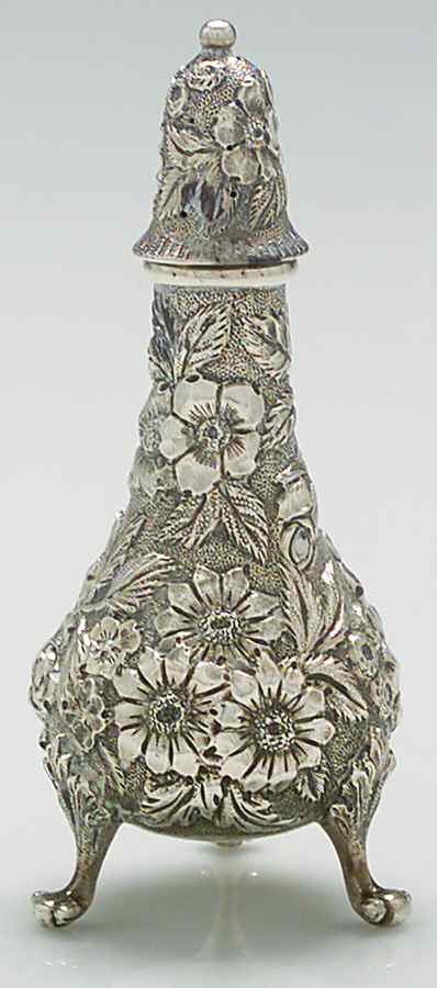 Repousse (Sterling, Hollowware) Salt Shaker by Warwick Sterling Co.-1