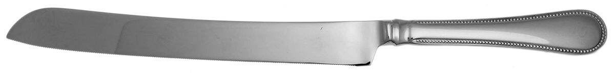 French Pearl (Stainless) Wedding Cake Knife with Stainless Blade HC by William Roberts Silv-1