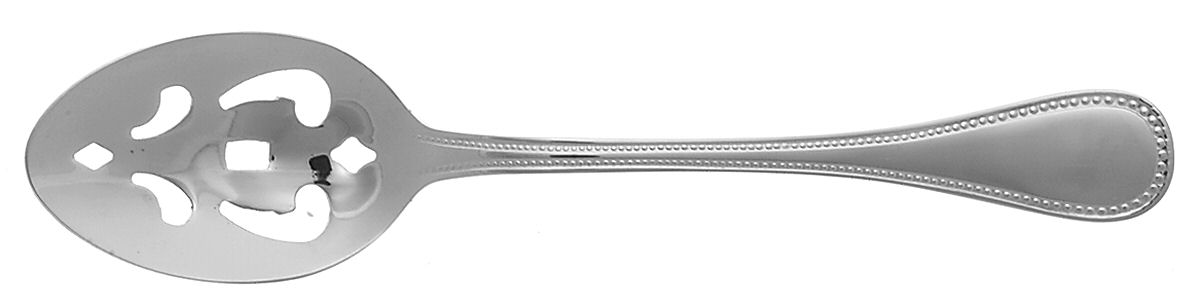 French Pearl (Stainless) Pierced Tablespoon (Serving Spoon) by William Roberts Silv-1