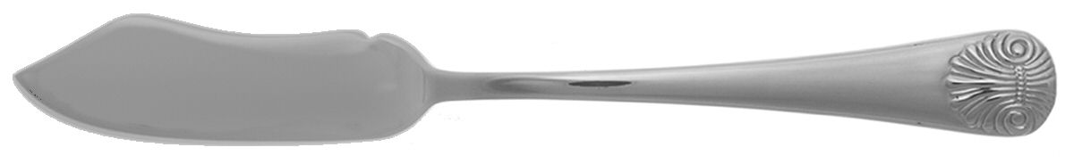 Williamsburg Shell (Stainless) Flat Handle Master Butter Knife by William Roberts Silv-1
