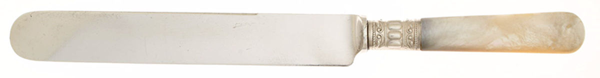 Pearl Handle Flatware 2 (Sterling) Hollow Pearl Handle Old French Knife by World Brand-1
