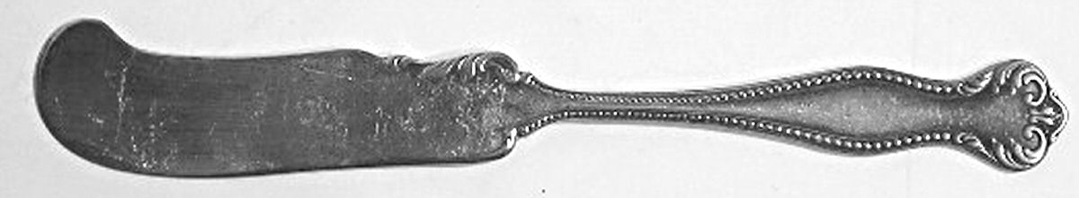 W Silver Plate One (Silverplate) Flat Handle Butter Spreader by W Silver Plate-1