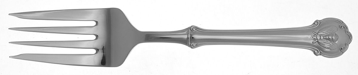 Napoleon Bee (Stainless) Large Solid Cold Meat Serving Fork by Wallace Silver-1