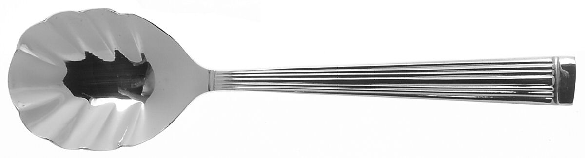 Modern Flute (Stainless) Sugar Shell Spoon by Wallace Silver-1