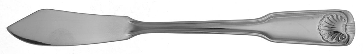 Continental Shell (Stainless) Flat Handle Master Butter Knife by William Roberts Silv-1