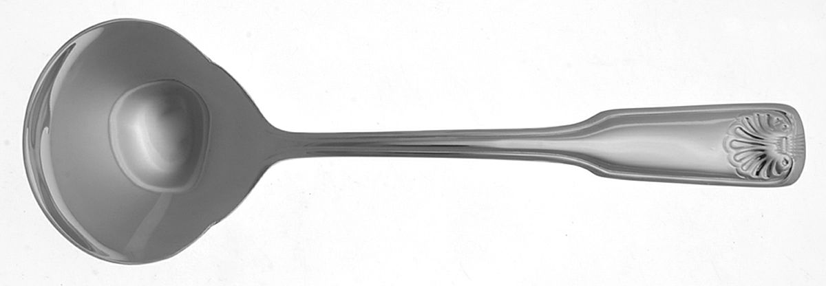 Continental Shell (Stainless) Solid Gravy Ladle by William Roberts Silv-1