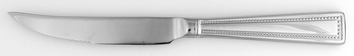Imperial Bead (Stainless) Individual Steak Knife Hollow Handle Serrate Blade by Wallace Silver-1