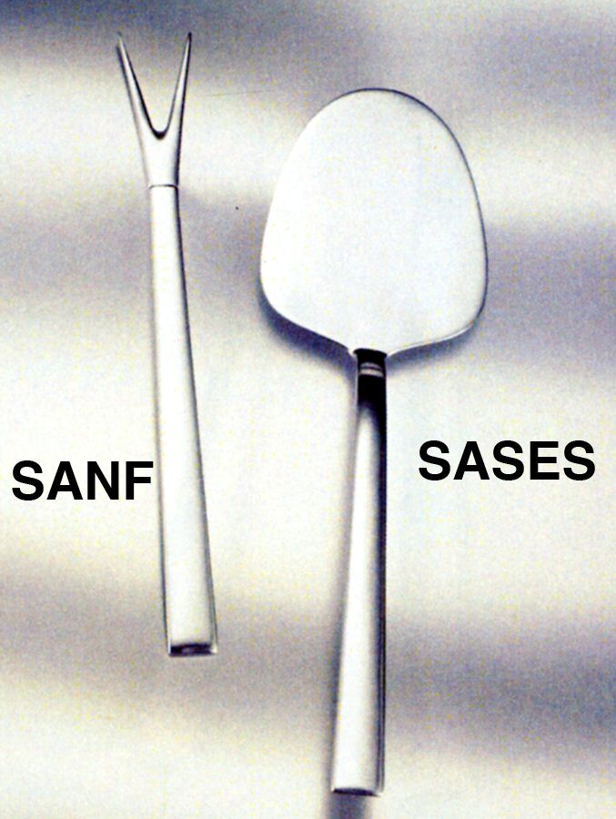 Hoffman (Sterling, 1902) Solid Piece Sandwich Server by Wiener Silberschmiede Werkstatte-1