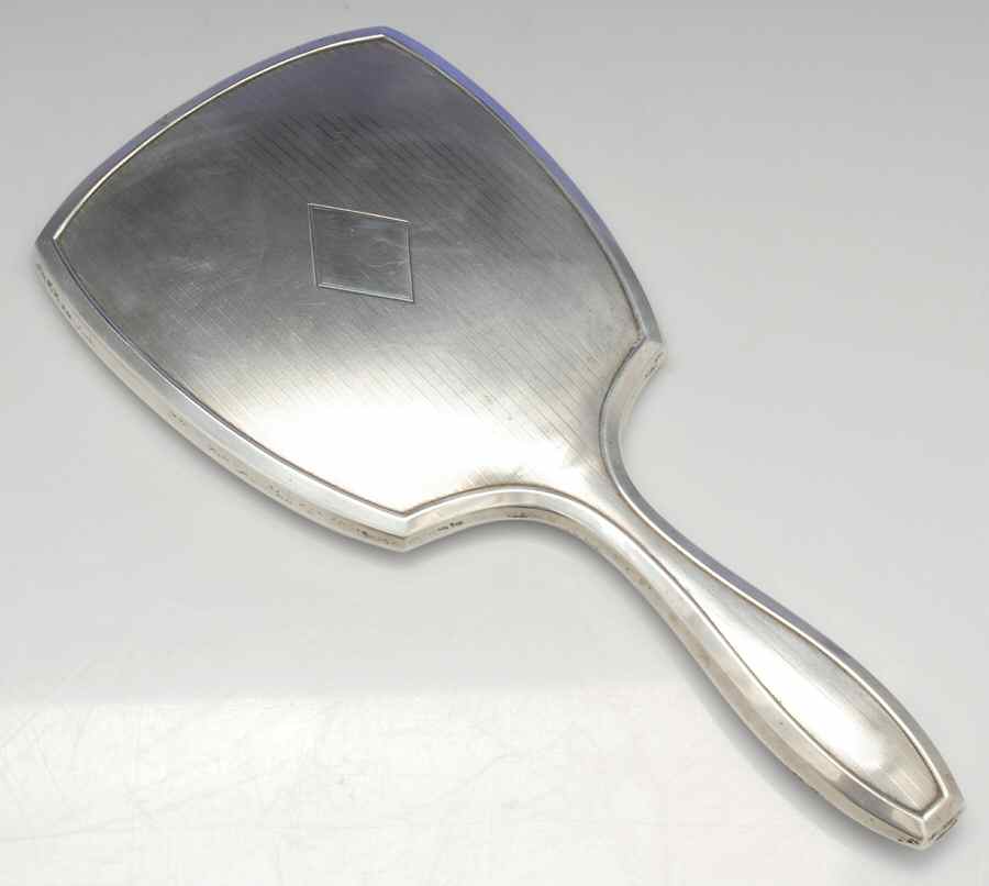 6300 (Sterling, Hollowware) Mirror with Handle by Wm B Kerr-1