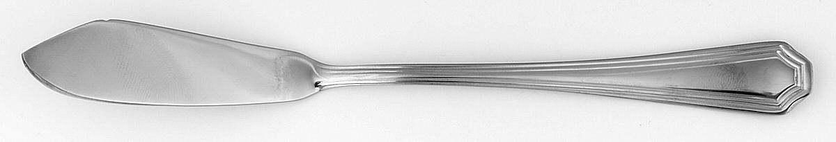 Arlington (Stainless) Flat Handle Master Butter Knife by Wallace Silver-1