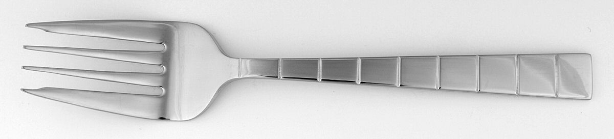 Accord (Stainless) Medium Solid Cold Meat Serving Fork by Wallace Silver-1